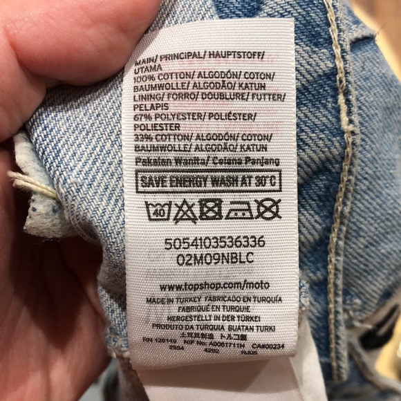 TopShop | EUC Embroidered Moto Jeans - Picture 10 of 10